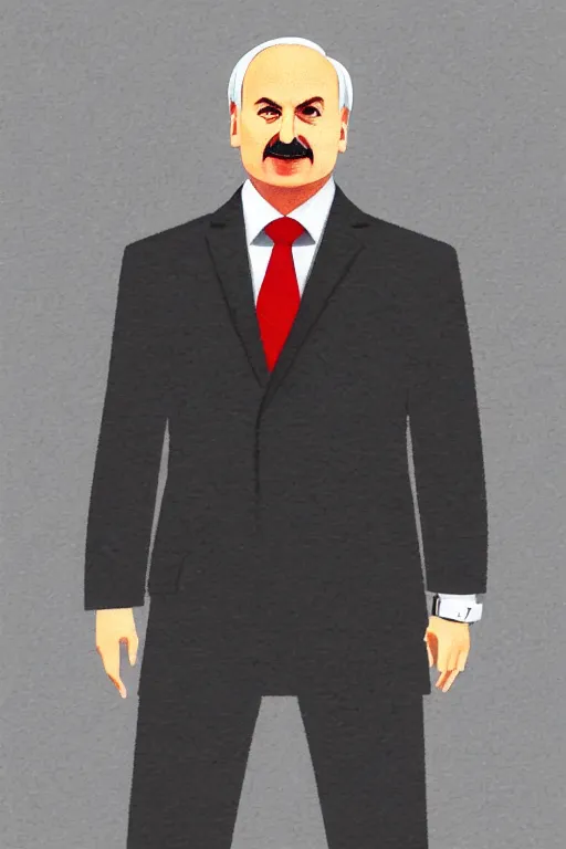 Image similar to alexander lukashenko in chibi style