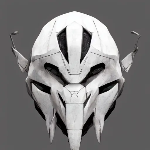 Prompt: very symmetrical!! norse mask concept asset art from video game, by miguel angel martinez monje, by vitaly bulgarov, by yoji shinkawa, by joss nizzi, by shoji kawamori, horizon zero dawn, konami, mecha, deviantart, artstation, marmoset toolbag render, unreal engine