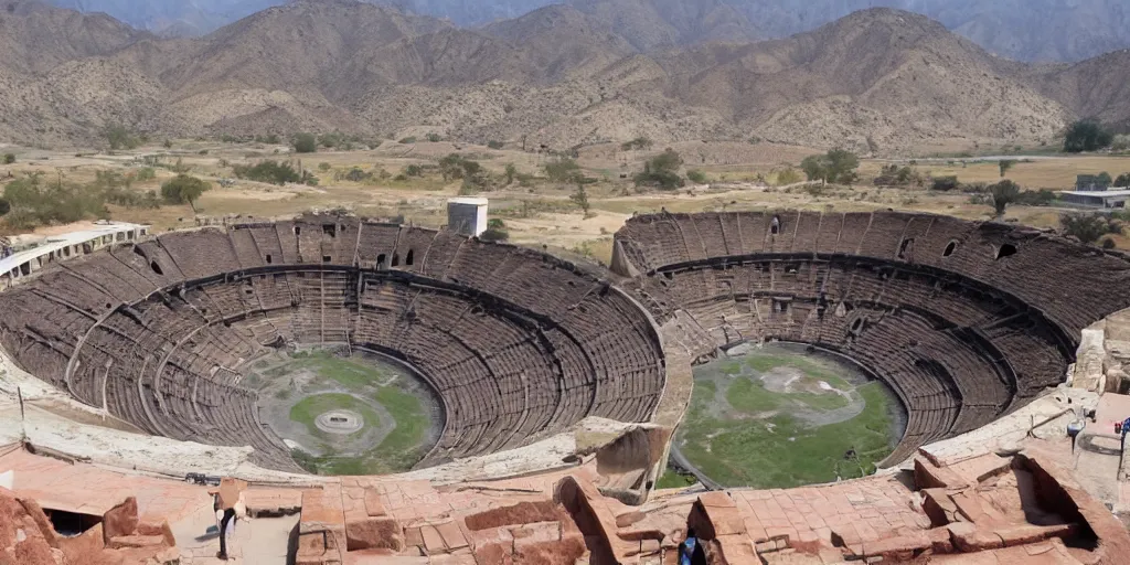 Prompt: coliseum chuquicamata