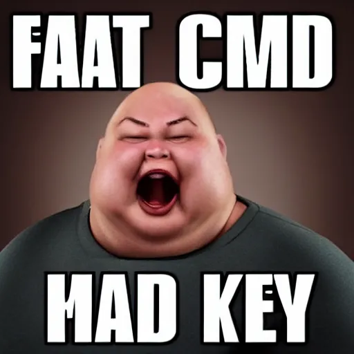 Image similar to fat chuck is mad