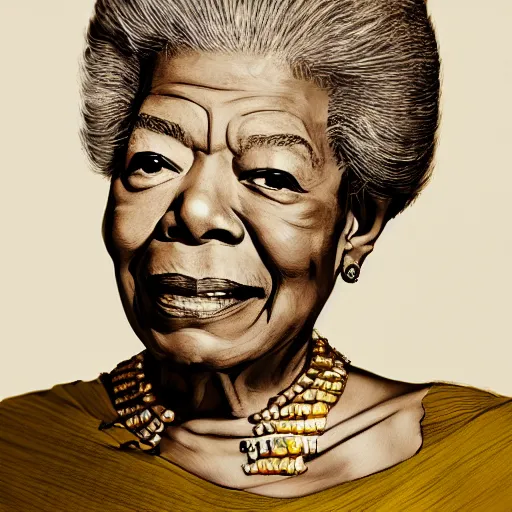 Image similar to studio portrait of maya angelou, the female eunuch, absurdly beautiful, elegant, young sensual graceful woman, ultrafine hyperrealistic detailed face illustration by kim jung gi, irakli nadar, sharp focus, bright colors, matte, octopath traveler, final fantasy, unreal engine highly rendered, global illumination, radiant light, intricate environment