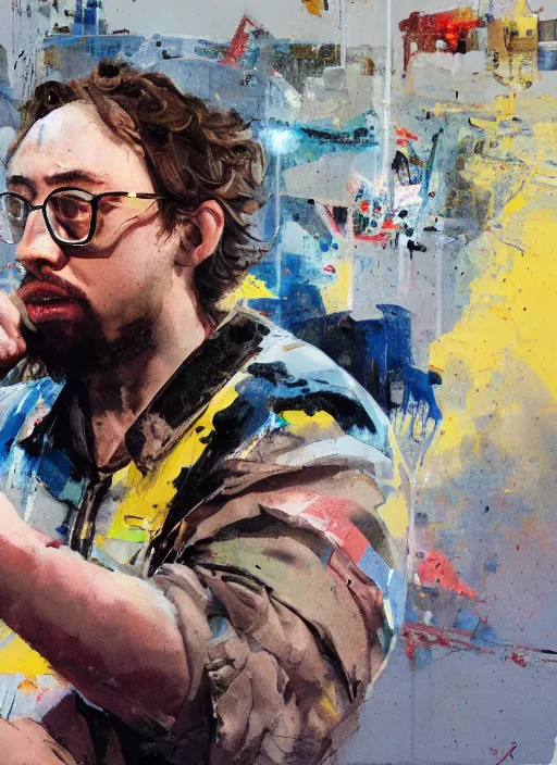 Prompt: Sam Hyde by John Berkey, rule of thirds, sigma look, beautiful, smooth, in intergalactic hq