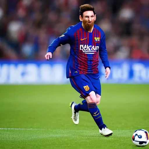 Prompt: messi olympique lyonnais