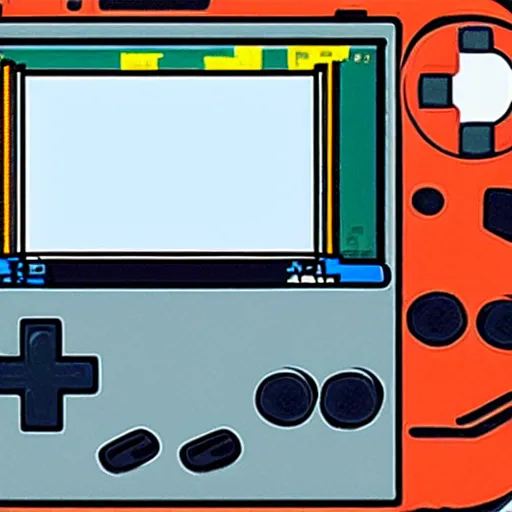 Image similar to mario playing a gameboy