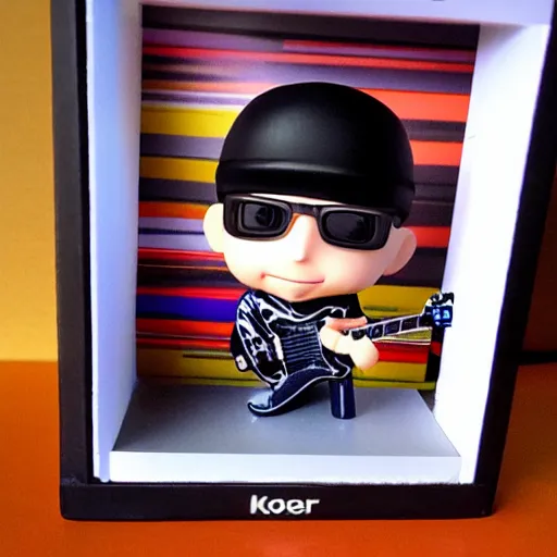 Image similar to joe satriani as nendoroid, kodak film