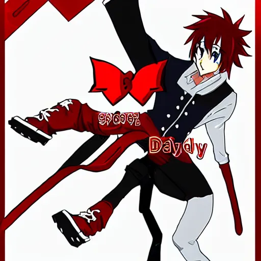 Image similar to drake in the style of high school dxd