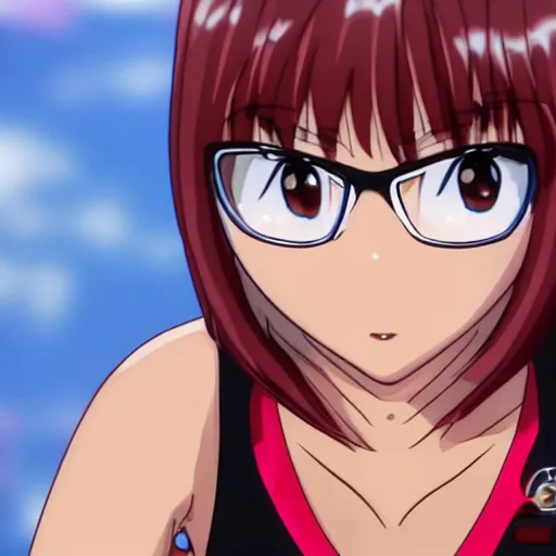 Prompt: anime velma closeup