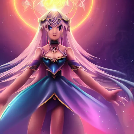 Image similar to beautiful dark magician girl, full body, mystical, ultra detailed, 4k