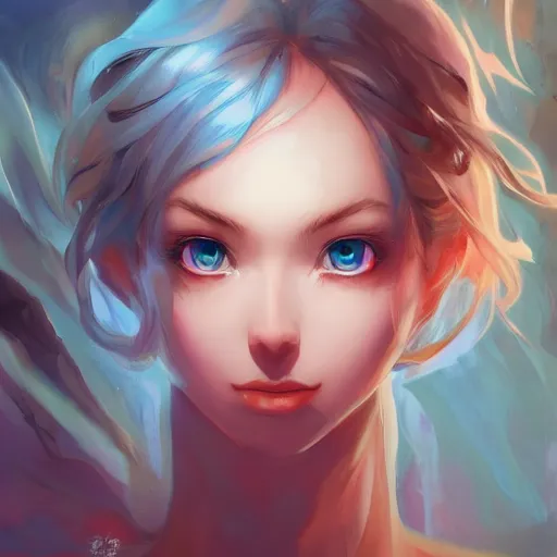 Image similar to Art station concept of a beautiful girls body in a dark cave, compulsion, Hypnosis, hypnotising, hypnotic eyes, light blue eyes, spiral eyes, symmetrical face, by Stanley Artgerm Lau, WLOP, Rossdraws, James Jean, Andrei Riabovitchev, Marc Simonetti, and Sakimichan, trending on artstation