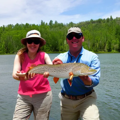 Prompt: birthday party fly fishing