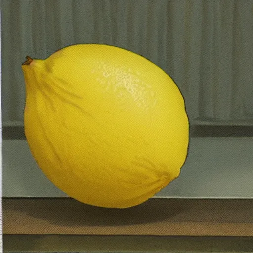 Prompt: a lemon in the backrooms, [ found footage ]!!