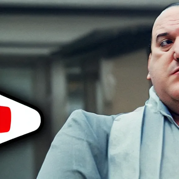 Image similar to YouTube thumbnail of a Sigma Male moments compilation of Tony Soprano