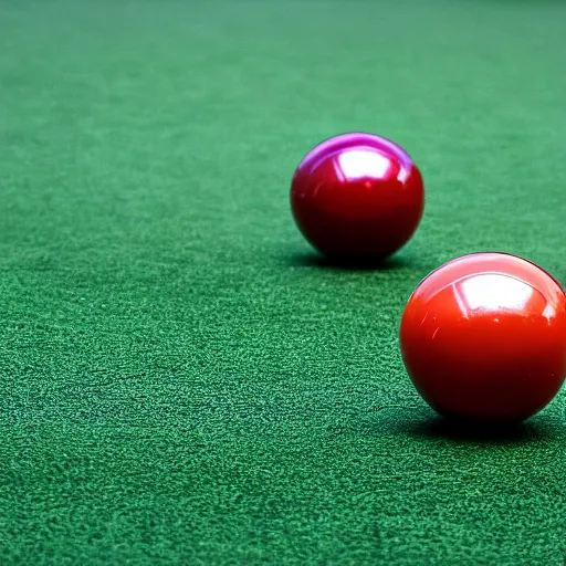 Prompt: a billiard ball on the green, trending on 500px