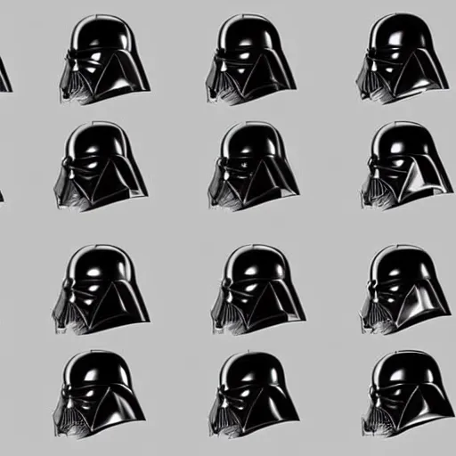 Image similar to a mix of darth vader's and the mandalorian's helmets. concept art, trending on art station.