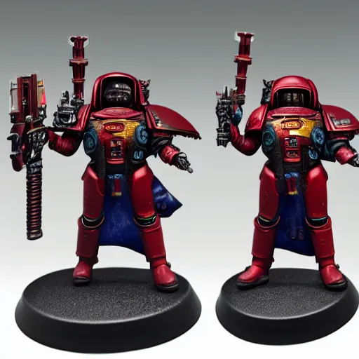 Image similar to 8 0 mm resin detailed miniature of elon musk as a warhammer 4 0 k space marine, product introduction photos, 4 k, full body, hyper detailed,