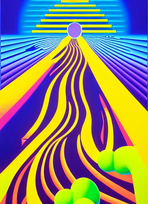 Prompt: gates to heaven by shusei nagaoka, kaws, david rudnick, airbrush on canvas, pastell colours, cell shaded!!!, 8 k