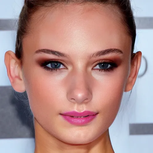 Prompt: victoria's secret ballerina, perfect face, symmetrical