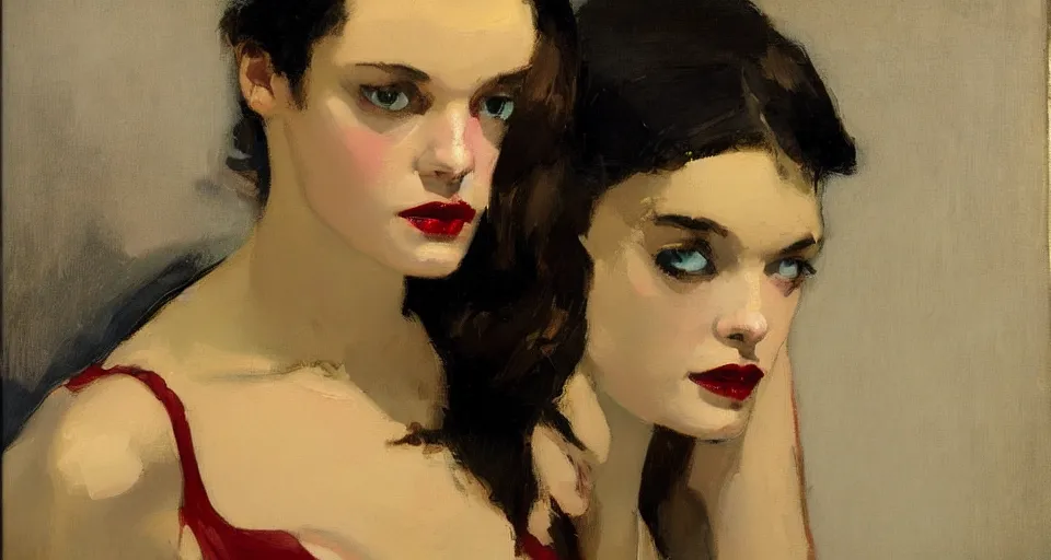 Image similar to painting by malcolm t liepke, young woman, detailed, stunning