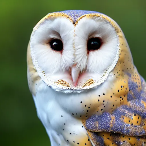 Image similar to barn owl wearing a suit, very detailed, album photo, canon shot