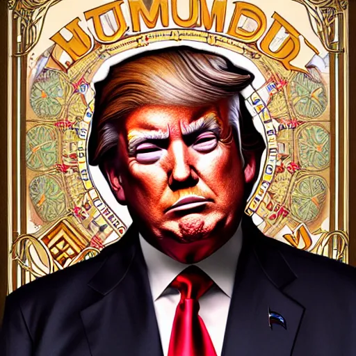 full portrait of donald trump as mayor humdinger, | Stable Diffusion