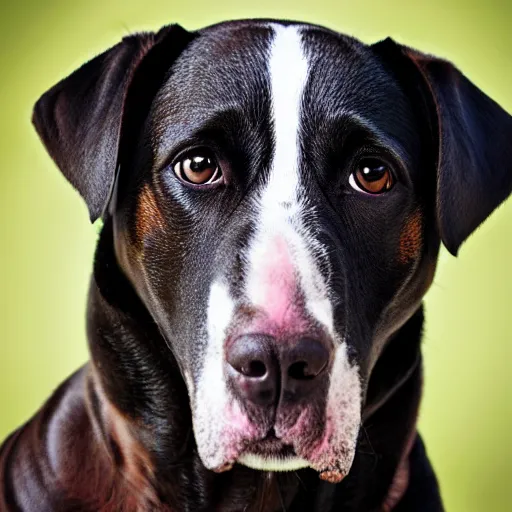 Image similar to portrait of a cute dog by elke vogelsang!!!, 8 k ultra realistic, trending on artstation, 4 k, hyperrealistic, focused, extreme details, unreal engine 5, cinematic, masterpiece