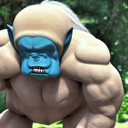 Prompt: stunning award winning hyperrealistic hdr 8 k highly detailed portrait photo of machamp as a real human