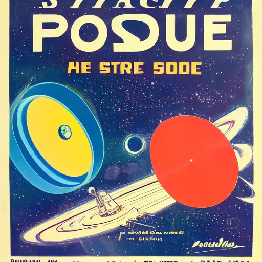 Image similar to space probe, 1 9 6 0 poster