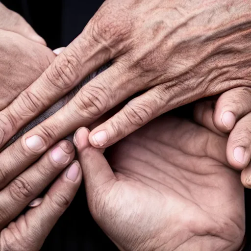 Image similar to human hand, five fingers, detailed, XF IQ4, f/1.4, ISO 200, 1/160s, 8K, RAW, unedited, symmetrical balance, in-frame, sharpened