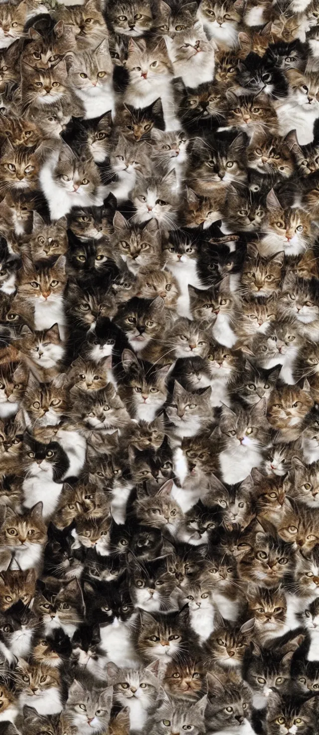 Image similar to tornado made of cats