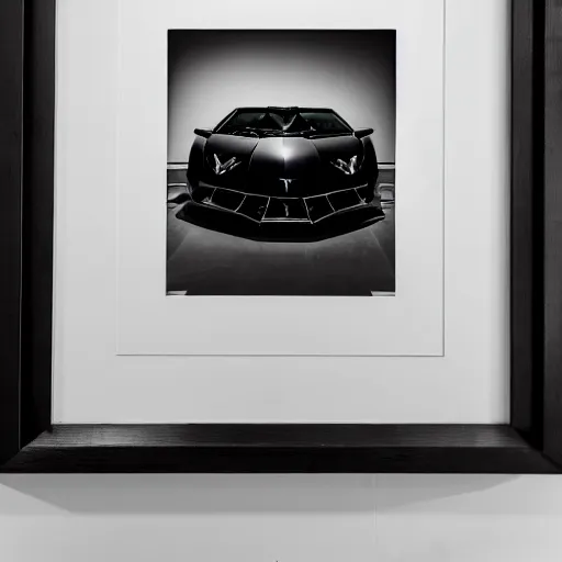 Image similar to a portrait of a Lamborghini, made by Andy Warhol, two tone, very high contrast, only black and white, simplistic, extremely high contrast, two tone, notan art, by Andy Warhol, minimalistic,