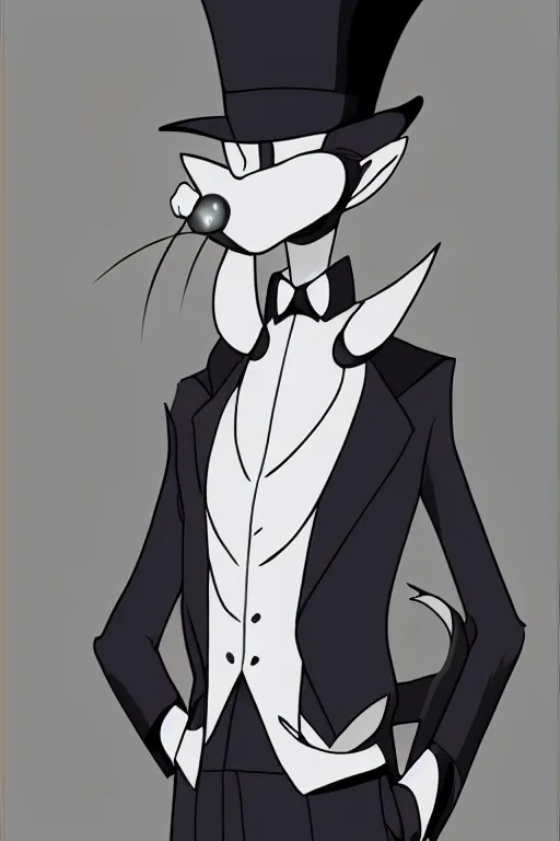 Image similar to mewtwo human hybrid wearing a top hat and suit, highly detailed, digital art, sharp focus, ambient glow, trending on art station, anime art style