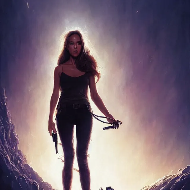 Image similar to the thing jessica alba john carpenter by stanley artgerm lau, wlop, rossdraws, frank frazetta, andrei riabovitchev, marc simonetti