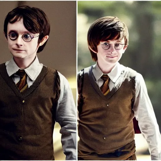 Prompt: Elijah wood as Harry potter