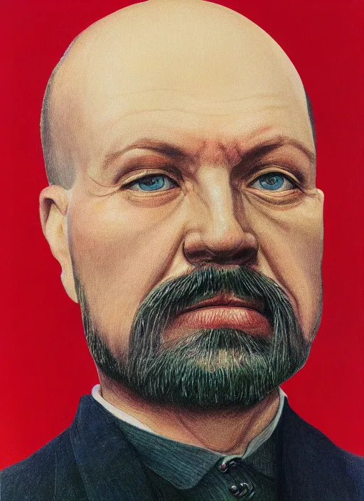 Image similar to hyper detailed portrait of lenin ulyanov by cindy sherman, color, dslr