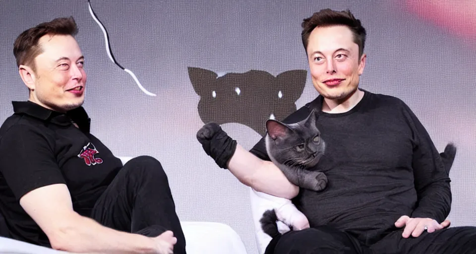 Prompt: elon musk with cat ears dakimakura