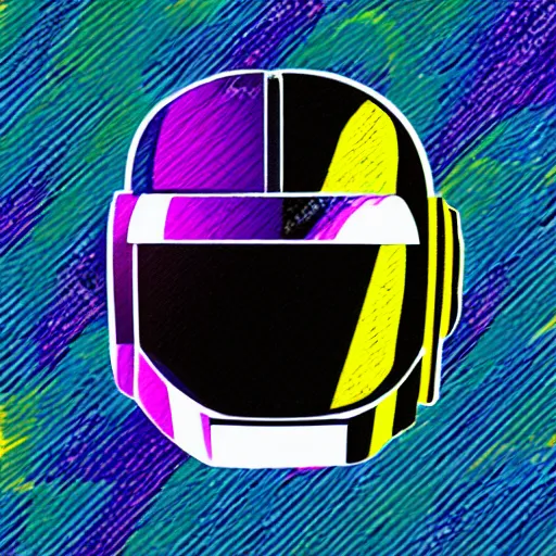 Image similar to daft punk concert in 1 bit art style