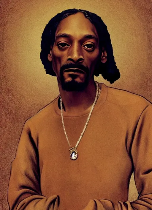 Image similar to a very high resolution image from a new movie, snoop dogg. drawn by leonardo da vinci. mountains, directed by wes anderson