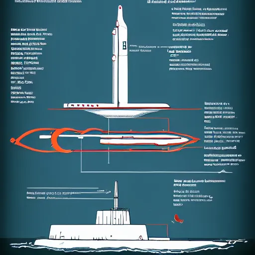 Image similar to Diagram of a nuclear submarine