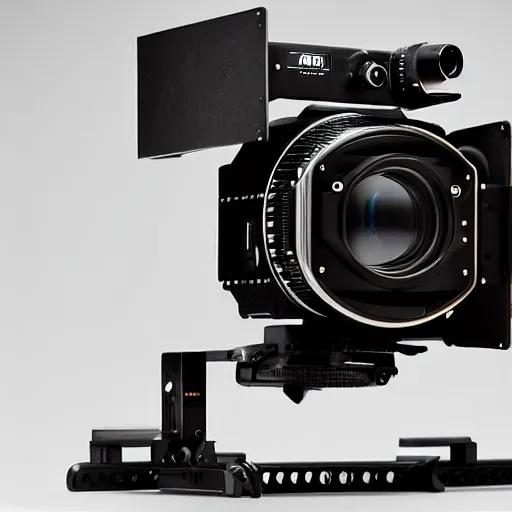 Prompt: retro futuristic designed ARRI ALEXA Mini LF camera