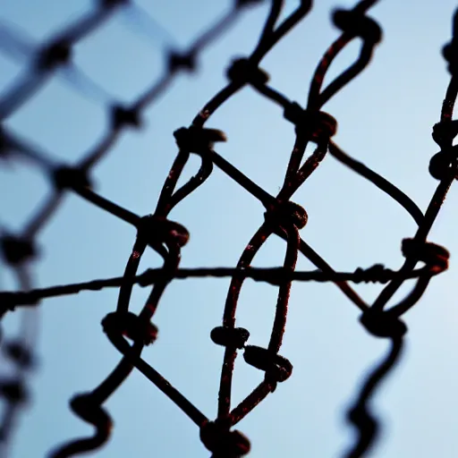 Prompt: nerve of barbed wire