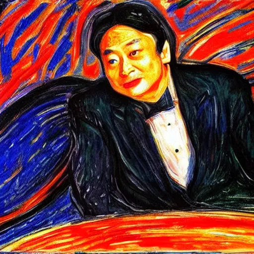 Prompt: director ang lee ， expressionism style ， by edvard munch ， - h 6 4 0