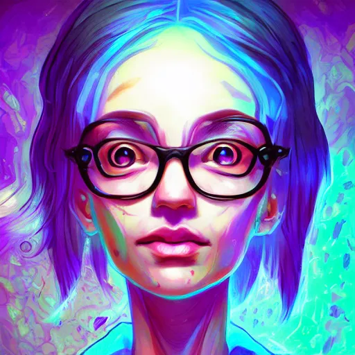 Image similar to skill magic geek inside matrix deepdream radiating a glowing aura stuff loot legends stylized digital illustration video game icon artstation lois van baarle, ilya kuvshinov, rossdraws,