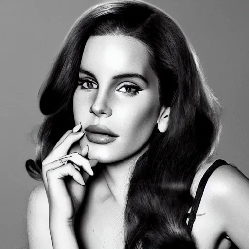 Image similar to Lana del rey in a hand cream commercial, photorealistic, detailed, studio