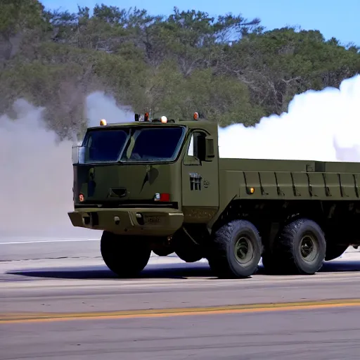 Image similar to high quality image of HIMARS in Cars movie, 8k, detailed