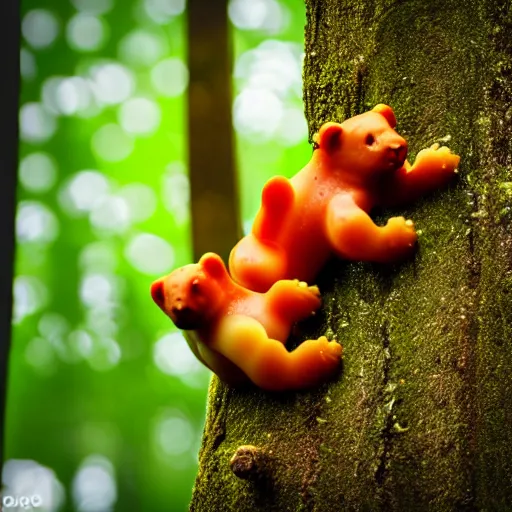 Image similar to wildlife photography of wild gummy bears