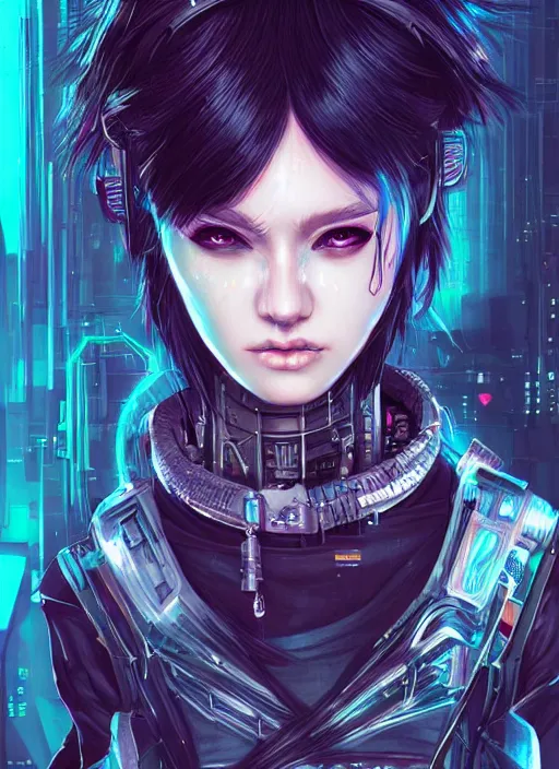 Prompt: teen elf, cyberpunk cyberpunk cyberpunk, black hair, gorgeous, amazing, elegant, intricate, highly detailed, digital painting, artstation, concept art, sharp focus, illustration, art by ross tran