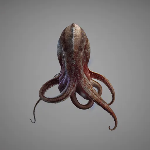 Prompt: hyperrealistic mixed media image of a cephalopod, stunning 3 d render inspired art by xiang duan and thomas eakes, perfect symmetry, realistic, highly detailed attributes and atmosphere, dim volumetric cinematic lighting, 8 k octane extremely hyper - detailed render, post - processing, masterpiece,