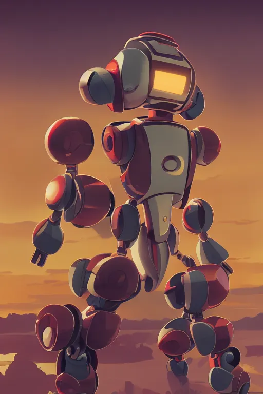 Image similar to metabots medabots medarotto medarot robot minimalist comics, behance hd by jesper ejsing, by rhads, makoto shinkai and lois van baarle, ilya kuvshinov, rossdraws global illumination ray tracing hdr radiating a glowing aura