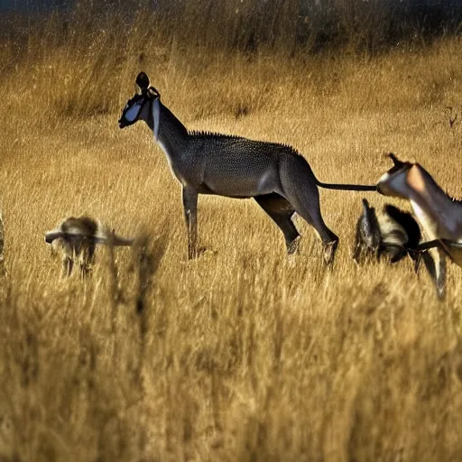 Image similar to real life kangashkhan professional photography, national geographic