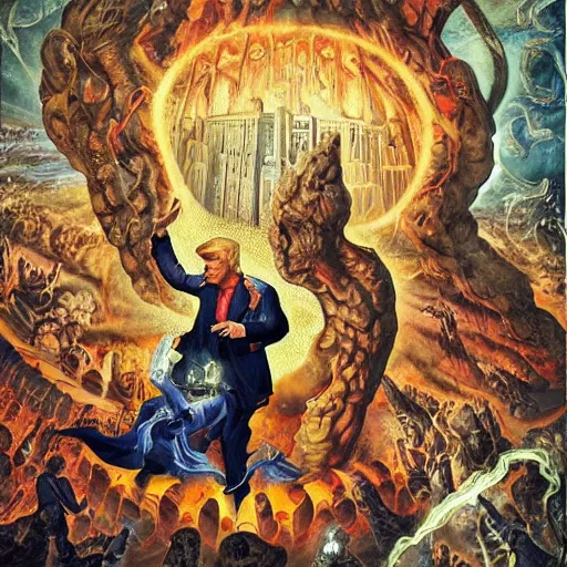 Image similar to trump in the book of revelations